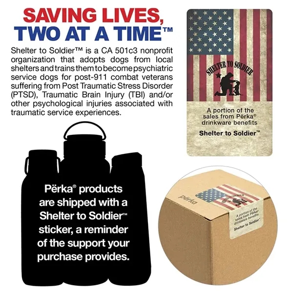 Perka® Gibson 20 oz. Double Wall Recycled Stainless Steel... - Perka® Gibson 20 oz. Double Wall Recycled Stainless Steel... - Image 8 of 21