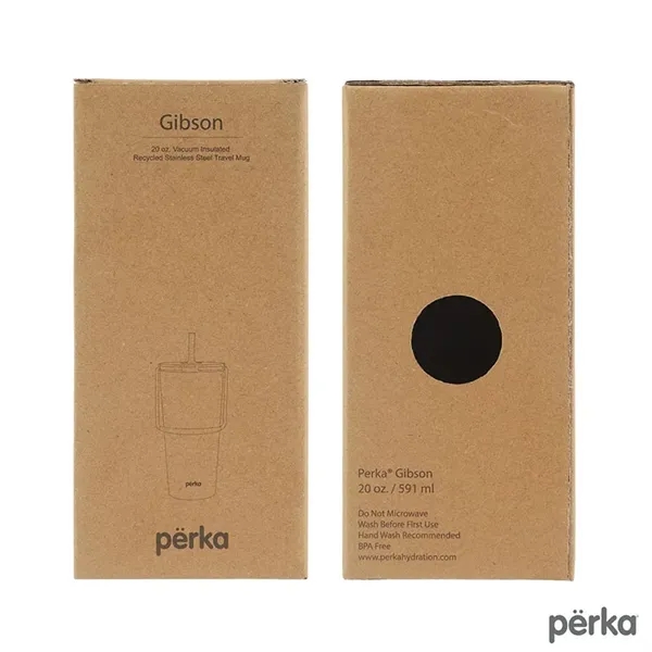Perka® Gibson 20 oz. Double Wall Recycled Stainless Steel... - Perka® Gibson 20 oz. Double Wall Recycled Stainless Steel... - Image 13 of 21
