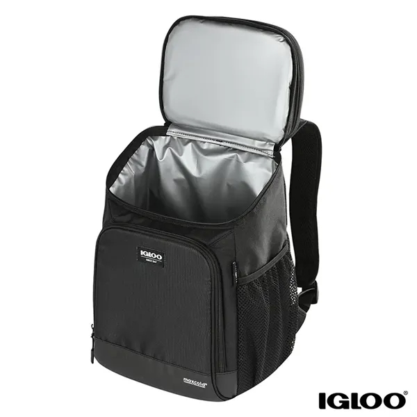 Igloo® MaxCold® Evergreen 18-Can RPET Cooler Backpack - Igloo® MaxCold® Evergreen 18-Can RPET Cooler Backpack - Image 3 of 7