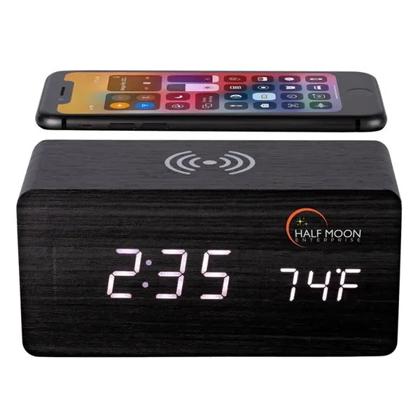Opus Wireless Charging Speaker w/ Clock - Opus Wireless Charging Speaker w/ Clock - Image 4 of 9