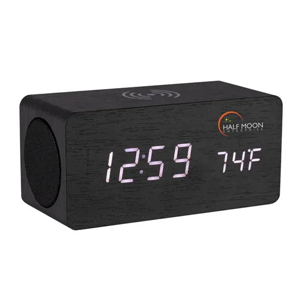 Opus Wireless Charging Speaker w/ Clock - Opus Wireless Charging Speaker w/ Clock - Image 7 of 9