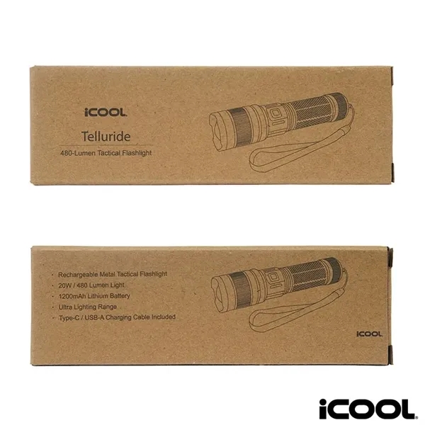 iCOOL Telluride Rechargeable 480-Lumen Aluminum Tactical ... - iCOOL Telluride Rechargeable 480-Lumen Aluminum Tactical ... - Image 7 of 8