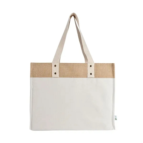 Sophia Canvas Tote With Jute Trim - Sophia Canvas Tote With Jute Trim - Image 9 of 9
