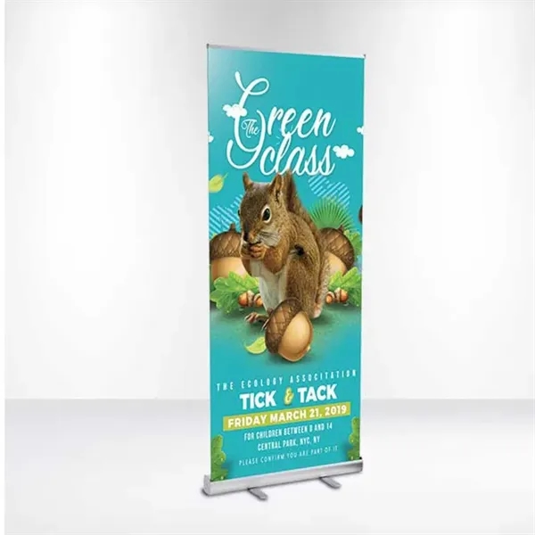 DisplaySplash 31  1/2" W x 78  3/4" H Roll-Up Fabric Banner - DisplaySplash 31  1/2" W x 78  3/4" H Roll-Up Fabric Banner - Image 1 of 4