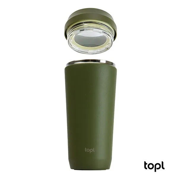 TOPL® 16 oz. Double Wall, Recycled Stainless Steel 360deg... - TOPL® 16 oz. Double Wall, Recycled Stainless Steel 360deg... - Image 26 of 73