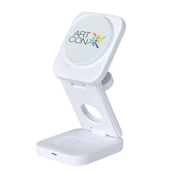 Seth 3-in-1 15W Wireless Charging Station - Seth 3-in-1 15W Wireless Charging Station - Image 3 of 7