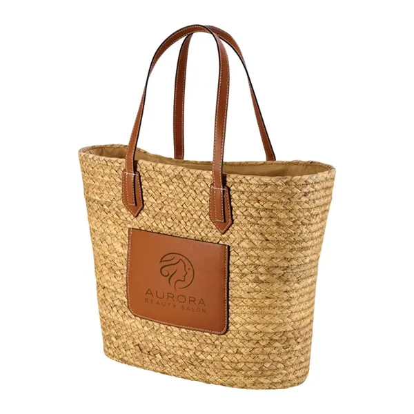 Akena Natural Hyacinth Grass Tote - Akena Natural Hyacinth Grass Tote - Image 3 of 11