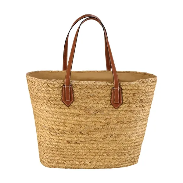 Akena Natural Hyacinth Grass Tote - Akena Natural Hyacinth Grass Tote - Image 5 of 11
