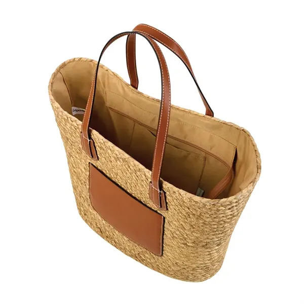 Akena Natural Hyacinth Grass Tote - Akena Natural Hyacinth Grass Tote - Image 6 of 11