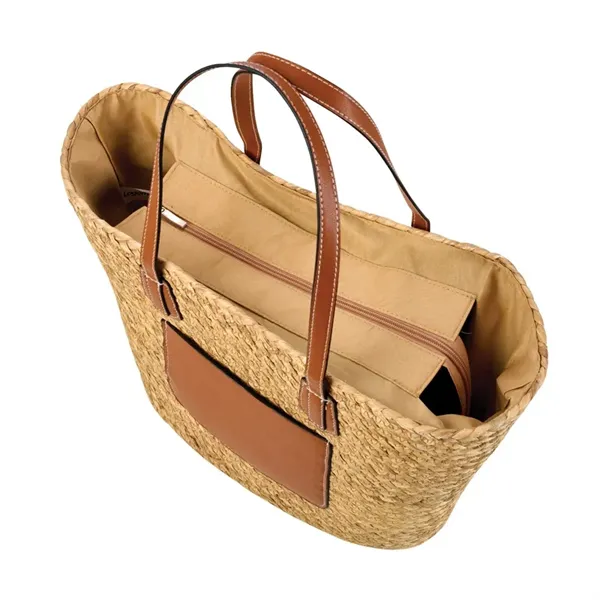 Akena Natural Hyacinth Grass Tote - Akena Natural Hyacinth Grass Tote - Image 7 of 11