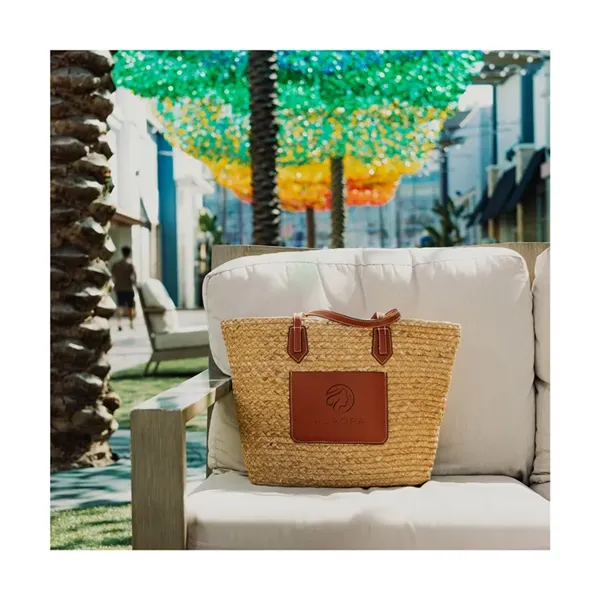 Akena Natural Hyacinth Grass Tote - Akena Natural Hyacinth Grass Tote - Image 10 of 11