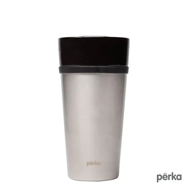 Custom Perka® Linden 14 oz. Double Wall Ceramic Tumbler w/ Stain...