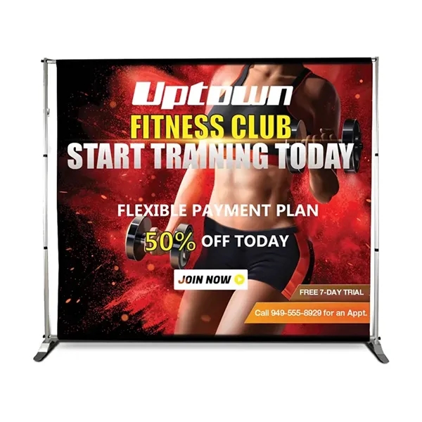 Custom DisplaySplash Fabric Backdrop - 93.6" W x 84" H