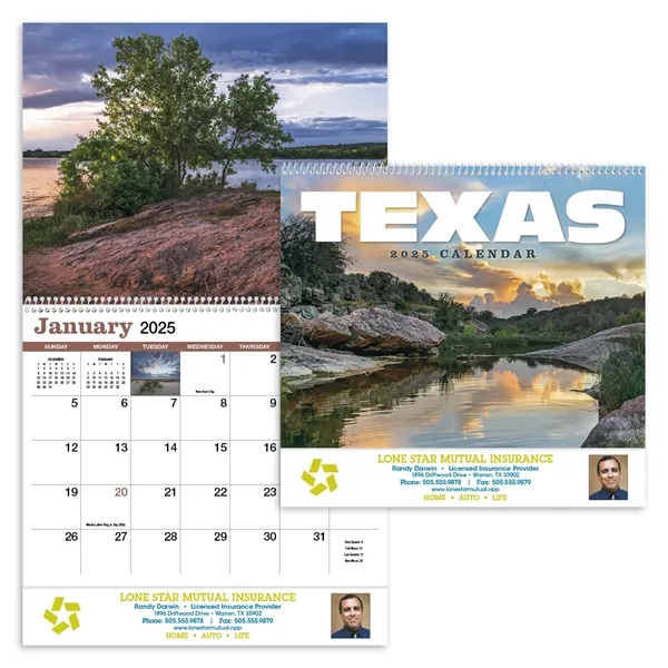 Products Texas Appointment Calendar - Spiral