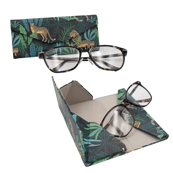 Full Color Magnetic Folding Hard Shell Sunglass Holder - Full Color Magnetic Folding Hard Shell Sunglass Holder - Image 4 of 5