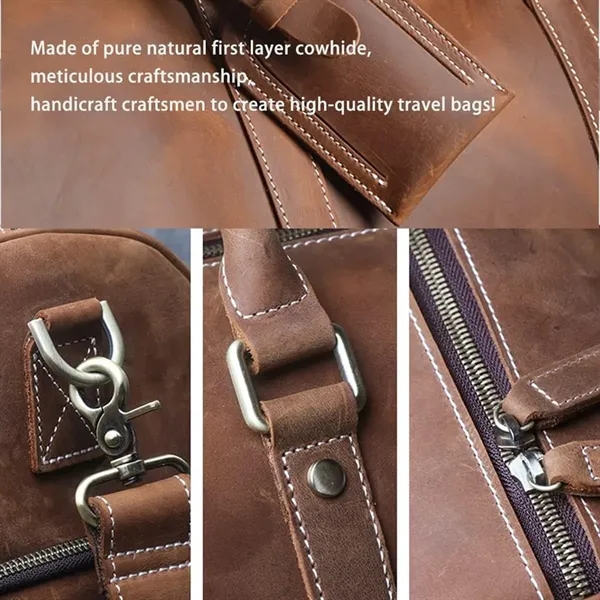 15In Leather Handbag Duffel Bag - 15In Leather Handbag Duffel Bag - Image 2 of 2
