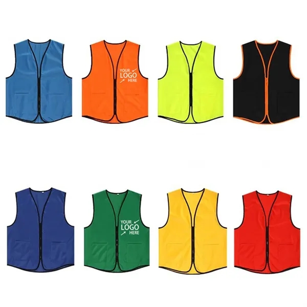 Supermarket Uniform With Pockets Volunteers Event Vest - Supermarket Uniform With Pockets Volunteers Event Vest - Image 1 of 4