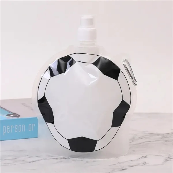 16 Oz Collapsible Football Water Bottle - 16 Oz Collapsible Football Water Bottle - Image 8 of 8
