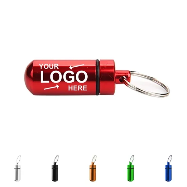 Pill Box With Keychain - Pill Box With Keychain - Image 0 of 7