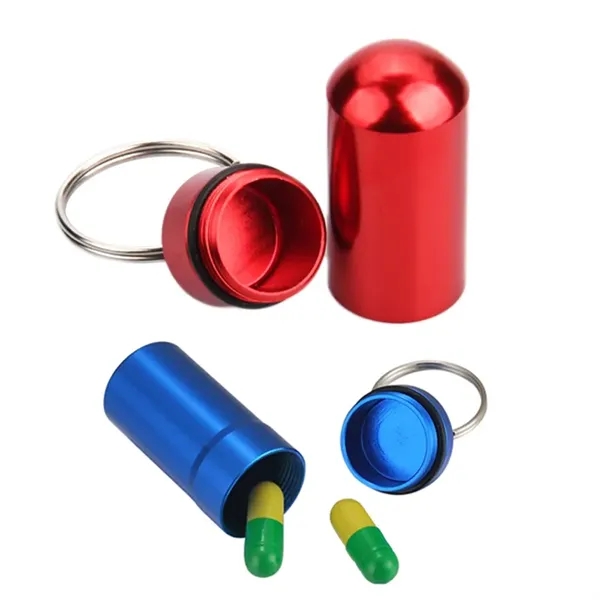 Pill Box With Keychain - Pill Box With Keychain - Image 1 of 7