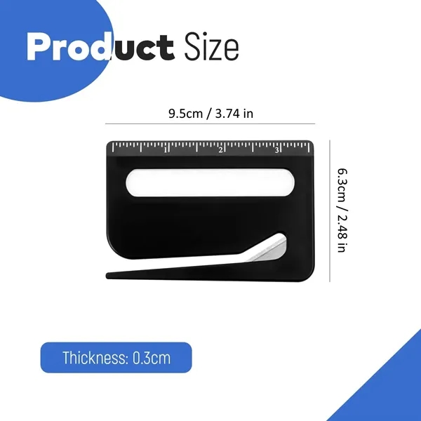 3-in-1 Letter Opener with Ruler & Magnifier - 3-in-1 Letter Opener with Ruler & Magnifier - Image 1 of 4