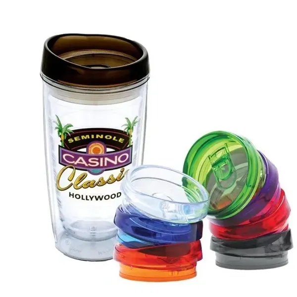 16oz Double-walled Plastic Cup with Push Lid - 16oz Double-walled Plastic Cup with Push Lid - Image 2 of 2