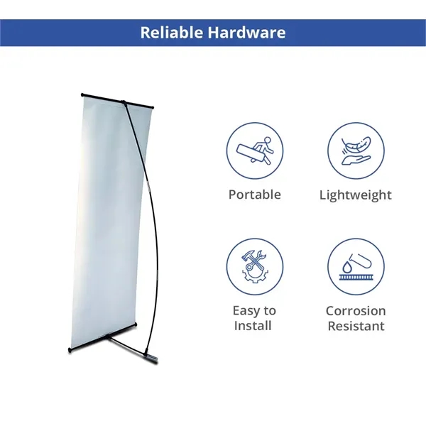 L Banner Stands - Hardware only (2 ft x 5.33 ft) - L Banner Stands - Hardware only (2 ft x 5.33 ft) - Image 0 of 2