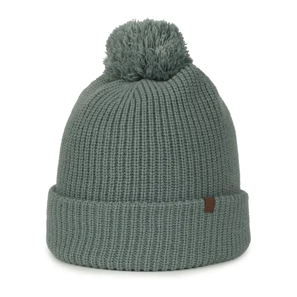 Rib Knit Watch Cap w/Pom - Rib Knit Watch Cap w/Pom - Image 6 of 44