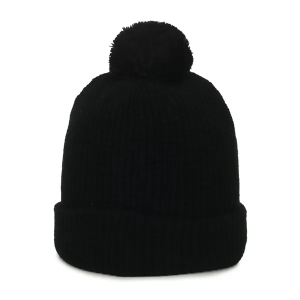 Rib Knit Watch Cap w/Pom - Rib Knit Watch Cap w/Pom - Image 11 of 44