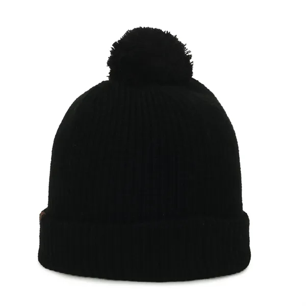 Rib Knit Watch Cap w/Pom - Rib Knit Watch Cap w/Pom - Image 12 of 44
