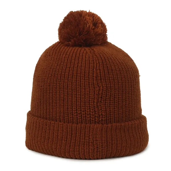 Rib Knit Watch Cap w/Pom - Rib Knit Watch Cap w/Pom - Image 19 of 44