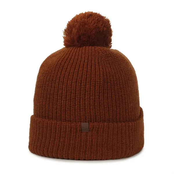 Rib Knit Watch Cap w/Pom - Rib Knit Watch Cap w/Pom - Image 22 of 44