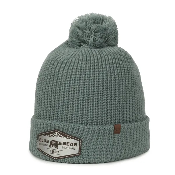 Rib Knit Watch Cap w/Pom - Rib Knit Watch Cap w/Pom - Image 5 of 44
