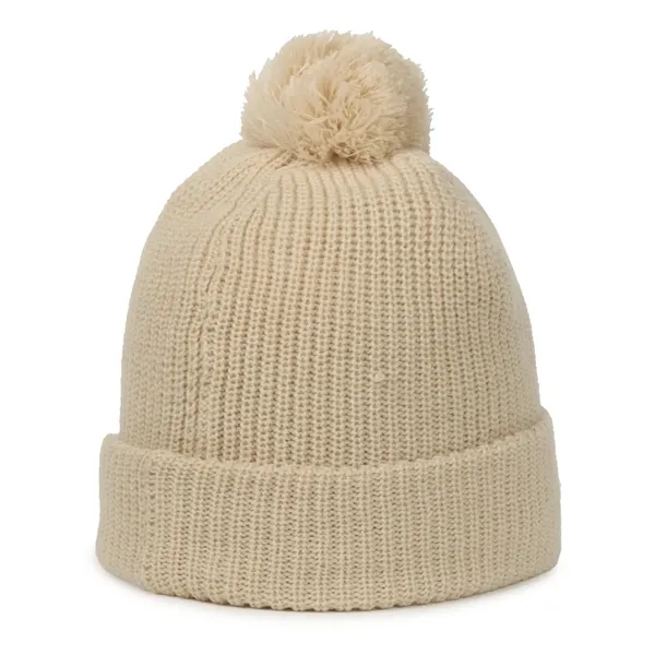 Rib Knit Watch Cap w/Pom - Rib Knit Watch Cap w/Pom - Image 40 of 44
