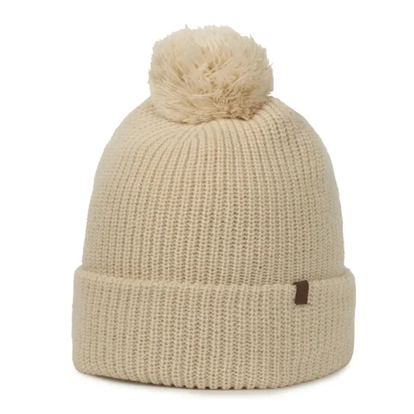 Rib Knit Watch Cap w/Pom - Rib Knit Watch Cap w/Pom - Image 44 of 44