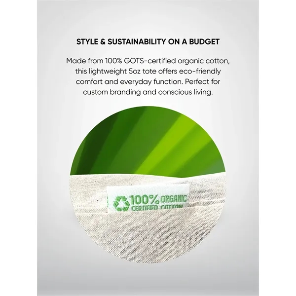 Organic Budget Tote - Organic Budget Tote - Image 3 of 4