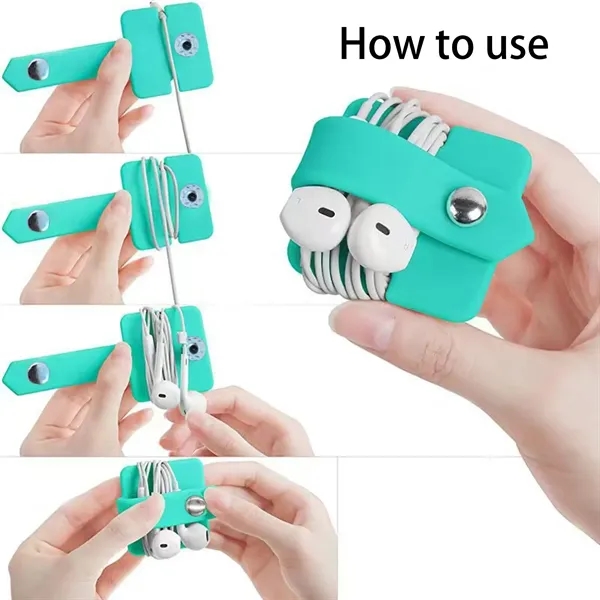 Custom Logo Earphone Cord Organizer Compact Holder - Custom Logo Earphone Cord Organizer Compact Holder - Image 2 of 8