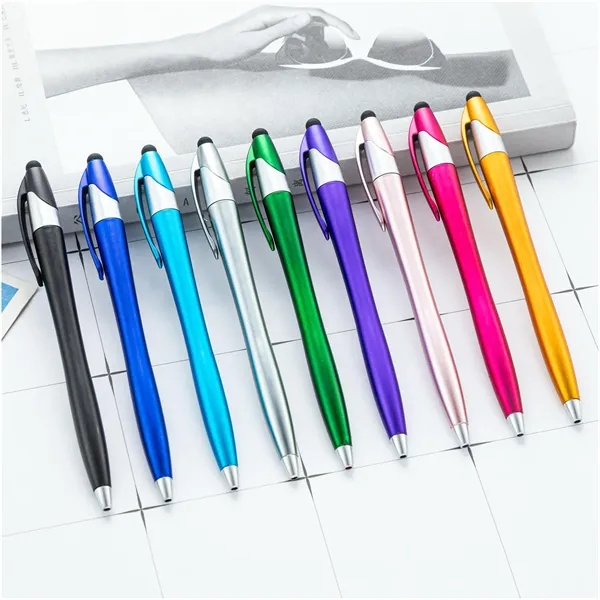 Retractable Fine-point Ballpoint Pen With Stylus - Retractable Fine-point Ballpoint Pen With Stylus - Image 3 of 3