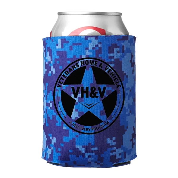 Digital Camo Can Cooler (1 Color Imprint) - Digital Camo Can Cooler (1 Color Imprint) - Image 0 of 9