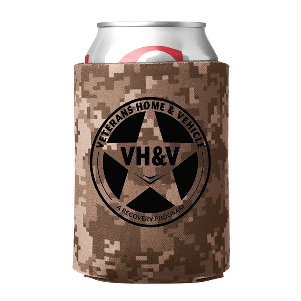 Digital Camo Can Cooler (1 Color Imprint) - Digital Camo Can Cooler (1 Color Imprint) - Image 1 of 9
