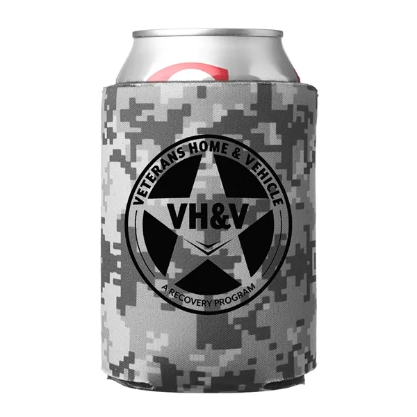 Digital Camo Can Cooler (1 Color Imprint) - Digital Camo Can Cooler (1 Color Imprint) - Image 3 of 9