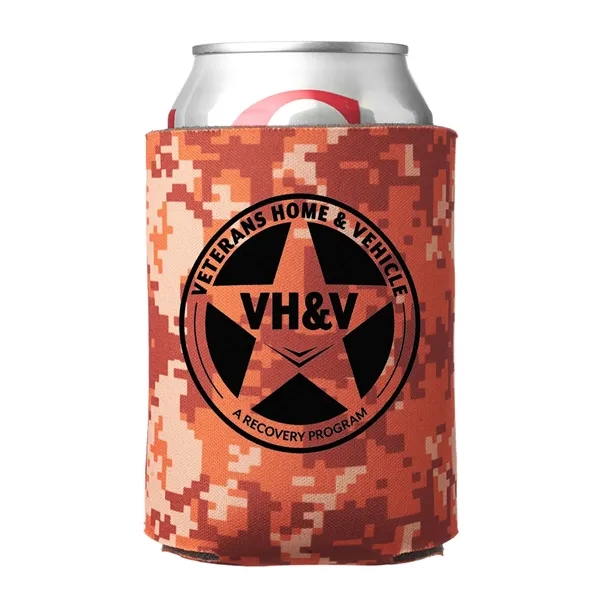 Digital Camo Can Cooler (1 Color Imprint) - Digital Camo Can Cooler (1 Color Imprint) - Image 4 of 9
