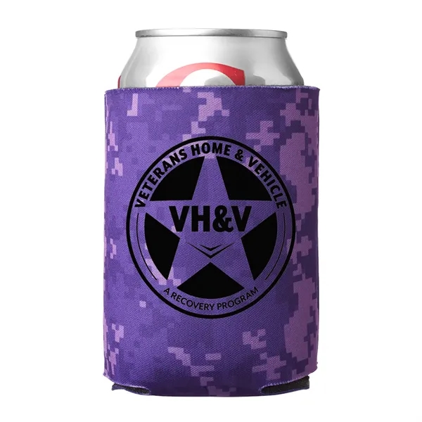 Digital Camo Can Cooler (1 Color Imprint) - Digital Camo Can Cooler (1 Color Imprint) - Image 6 of 9