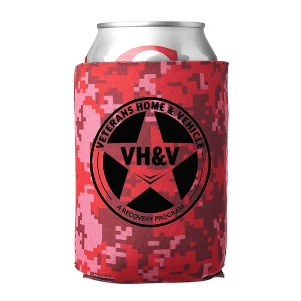 Digital Camo Can Cooler (1 Color Imprint) - Digital Camo Can Cooler (1 Color Imprint) - Image 7 of 9