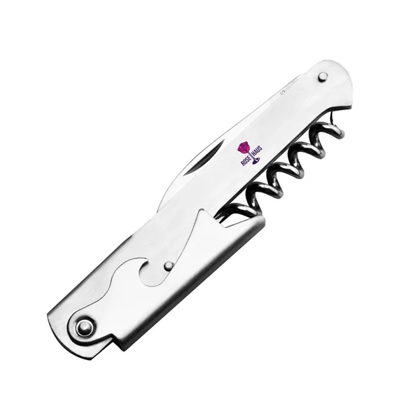 Stainless Steel Wine Opener (2 Color Imprint) - Stainless Steel Wine Opener (2 Color Imprint) - Image 0 of 0