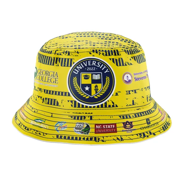 Polyester Twill Full Sublimation Reversible Bucket Hat - Polyester Twill Full Sublimation Reversible Bucket Hat - Image 2 of 7