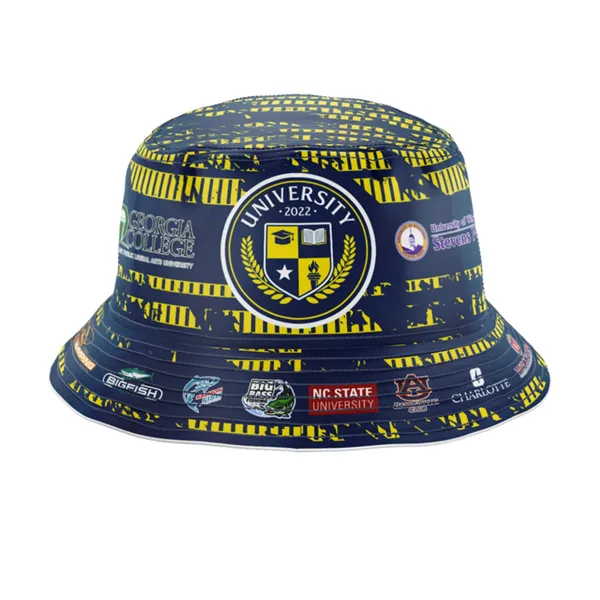 Polyester Twill Full Sublimation Reversible Bucket Hat - Polyester Twill Full Sublimation Reversible Bucket Hat - Image 3 of 7