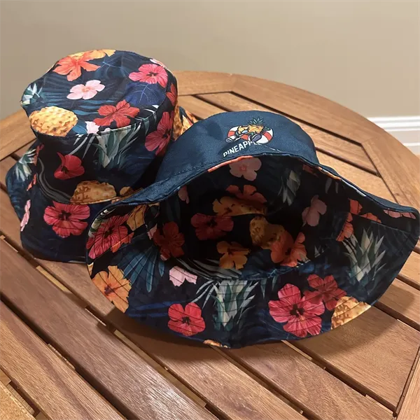 Polyester Twill Full Sublimation Reversible Bucket Hat - Polyester Twill Full Sublimation Reversible Bucket Hat - Image 7 of 7
