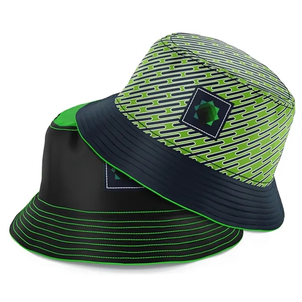 RPET Polyester Twill Sublimation Reversible Bucket Hat - RPET Polyester Twill Sublimation Reversible Bucket Hat - Image 1 of 1