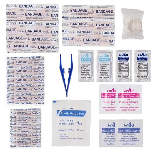 25pc Medium First Aid Kit in Press-Open Case - 25pc Medium First Aid Kit in Press-Open Case - Image 8 of 10